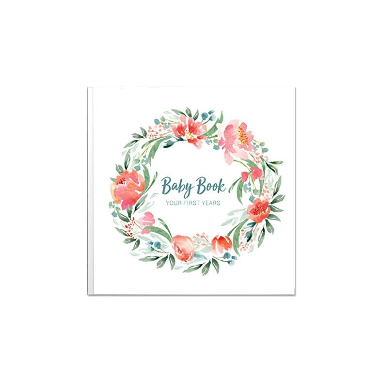 Peachly Baby Memory Book For Girls Milestone Keepsake Journal | First Five Years Baby Girl Memory Book | Baby Keepsakes…