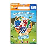 Scent Masters Scratch & Sniff Sticker Pad Activity - 10 Scenes, 5 Scents, 150 Scented Stickers