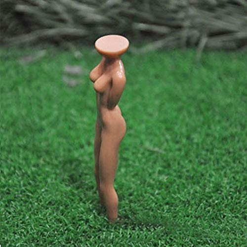 HAIYUE Golf Tees Girl Nude Woman Sexy Lady 3 Inch Plastic Golf Tees Bulk Fun Holder Divot Tools Home Golf Training Pack of 10
