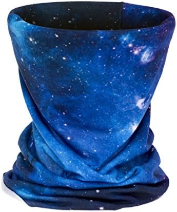 3D Face Sun Mask, Neck Gaiter, Headwear, Magic Scarf, Balaclava, Bandana, , UV Protection (Galaxy Blue)