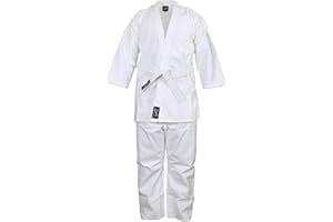 JP ADVANCE CHOICE JP White Karate Uniform for Kids & Adults Lightweight Student Karate Gi Martial Arts Uniform with Belt