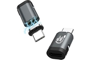 MoKo USB C Magnetic Adapter 2 Pack, Magnetic Breakaway USB C Adapter with PD 240W/8K Video/USB4 40Gbps for Thunderbolt 3/4, M