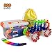 Snow Flakes Building Blocks, STEM Toys, Plastic Disc Brain Educational Construction Set for Boys and Girls, 800 Pieces