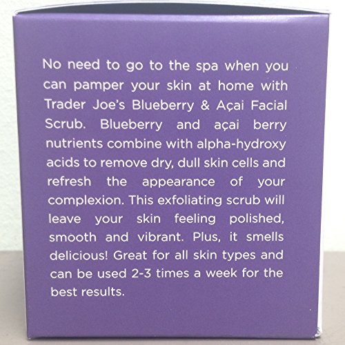 Trader Joe's Blueberry and Acai Facial Scrub, 2 Oz Jar Pricepulse