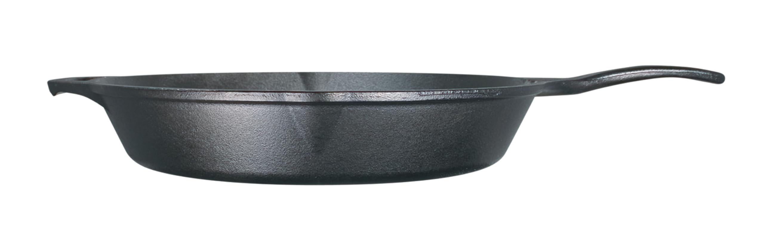 Lodge 13-1/4 Inch Cast Iron Pre-Seasoned Skillet – Signature Teardrop Handle - Use in the Oven, on the Stove, on the Grill, or Over a Campfire, Black