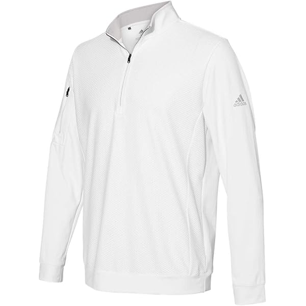Amazon.com: Adidas Performance Texture Quarter-Zip Pullover M