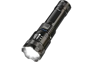 Lanterna Tática T9 Led Recarregável USB Super Potente Longo Alcance | 1200 Lumens P50 3 Modos de Iluminação Zoom Longo Alcance Leve e Resist