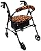 Crutcheze Flames Rollator Walker Seat and Backrest Covers Designer Fashion Accessories Made in USA