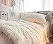 Ceruleanhome 1pc 100% Velvet Flannel Duvet Cover, Solid Color, No Inside Filler, Zipper Close (King 1pc Duvet Cover, White)