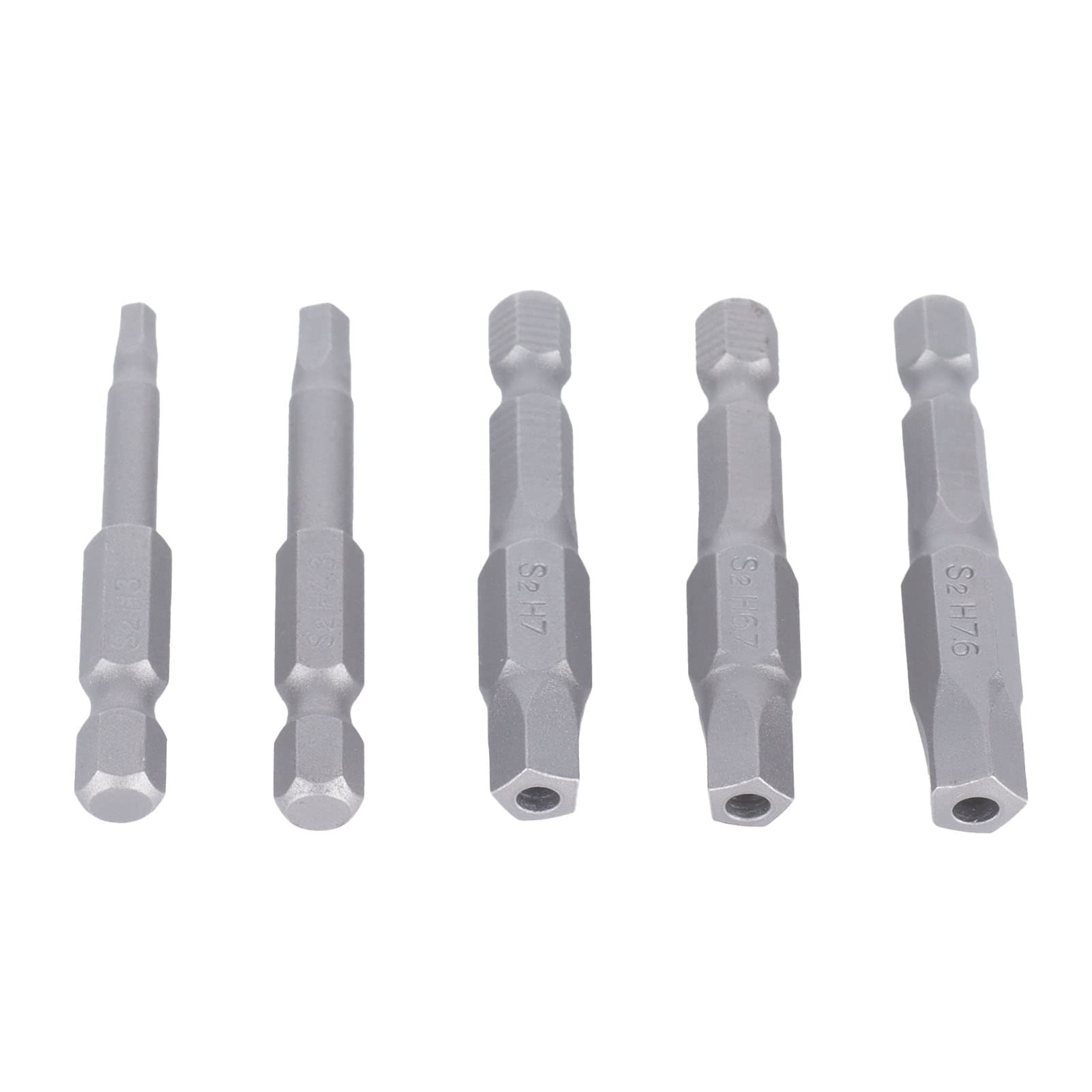Pentagonal Bits, Magnetic Pentagonal Bits, Magnetic Wrench Drill Bit Set, 5Pcs Durable Head Screwdriver Bit for Screwdriver Drill