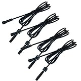 CNBRIGHTER Extension Cord, 3.28ft 2Pins with Waterproof Male and Female Connector, Copper Core Wire,Lighting Accessories Fittings for LED InGround/Step Stair/Underwater Swimming Pool Lights,4 Pack