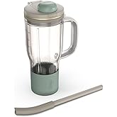 Ninja BlendBOSS | Personal Smoothie Tumbler | 26oz Travel Tumbler w/Leakproof Lid, Detachable Straw & Integrated Chug Spout | Dishwasher Safe & BPA Free | Stone Mint | XSKDB326SLST | 2025 Release
