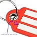 TravelHY Keychain Luggage Tags Extra Wide Lines Ultra Durable PVC Pack of 8