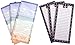 Creative Hobbies Magnetic Memo Note Pads, 8 x 3.5 Inches, 60 Sheets Per Pad, 3 Each of 2 Nautical Beach Designs - Total of 6 Pads (Set 5)