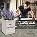 3-in-1 Countree Tissue Box Cover Square: Rustic Farmhouse Bathroom Decor, Potted Lavender & Wood Tissue Box Holder Cube - Enhance Your Home Decor, Perfect for Living Room, Bedroom, Bathroom Storage