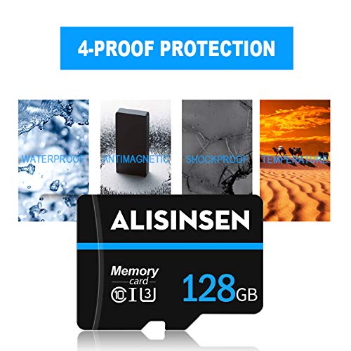 Micro-SD-Karte, 128 GB, mit SD-Kartenadapter, Klasse 10, TF-Speicherkarte 128 GB, High-Speed-Speicherkarte für… – Bild 7