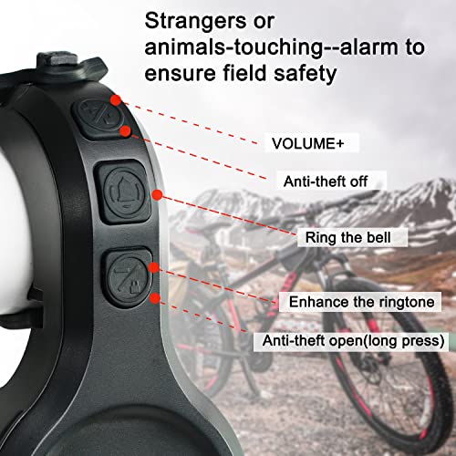 SLFJOSN Super Electric Bike Horn，Adjustable 80130dB Bicycle Electric