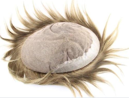 Mens Toupee Stock Lace Bace Toupee 6" For Bald Top/Lace Hair Replacement Closure Peruvian Remy Human Hair 8"x10" #3