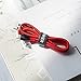 Anker Powerline+ Lightning Cable (3ft), Nylon Braided Charging Cable for iPhone Xs/XS Max/XR/X / 8/8 Plus / 7/7 Plus / 6/6 Plus / 5s and More (Red)