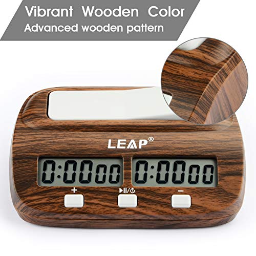 LEAP Chess Clock Digital Chess Timer Professional for Board Games Timer with Alarm Function