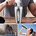 Homiguar Insulated Sports Water Bottle, Shaker Bottle, Stainless Steel water container Loop Top Shaker Cup, Visible Window, Leak Proof, 28-Ounce - Silver