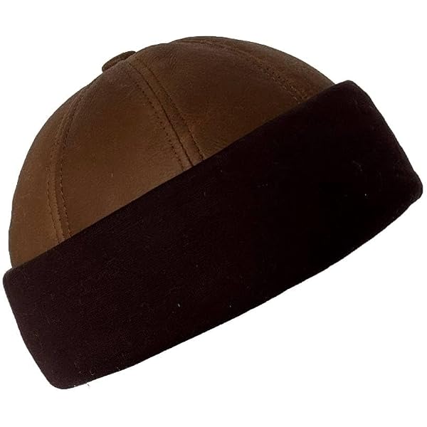 Premium Leather Unisex Shearling Sheepskin Fur Winter Beanie  display picture 3