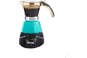 Imusa 3 or 2cup Electric Espresso Maker, Teal