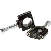 Renthal CL061 36Tech Bar Mounts Off-Road Motorcycle Handlebar Accessories - Black / 286mm