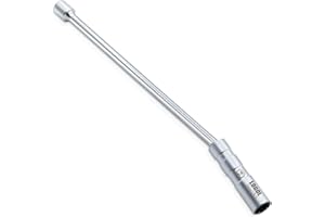 LOGOL 14mm Swivel Magnetic Spark Plug Socket,3/8-Inch Drive x 12" Total Length,12-Point Thin Wall Socket With Enhanced Magnetic Design for BMW,Mini,Nissan and More