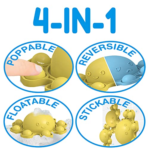 Mold Free Bath Toys No Holes Octopus Baby Bath Toy or Pool Toys for