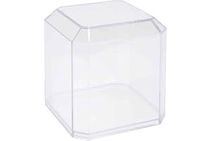 Pioneer Plastics 042C Clear Plastic Softball Display Case, 4" W x 4" D x 4.125" H, Pack of 12