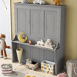 BIADNBZ Queen Murphy Bed with a Shelf, Space-Saving