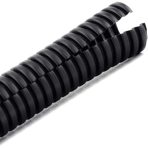 ZhiYo 13ft-1/4” 13ft-3/8” 13ft-1/2” Wire Loom Split Tubing Auto Wire Conduit Flexible Cover