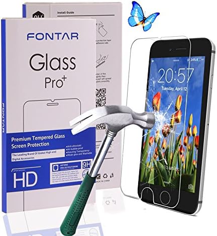 (2 Pack) iPhone 6s Plus Screen Protector, FONTAR 0.2mm iPhone 6 Plus Tempered Glass Screen Protector for Apple iPhone 7 Plus, iPhone 6S Plus, 6 Plus 2016, 2015 (2-Pack)