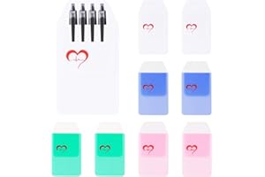 MOSOTECH 8 Pcs Pocket Protectors for Pen Leaks, PVC Pen Holder Pocket Organizer Pouch for Shirts, Lab Coats, Pants, Office Hospital Supplies, Multi-Purpose Organizer for Pens, Pointers, Cards, Notes (Mixcolor)