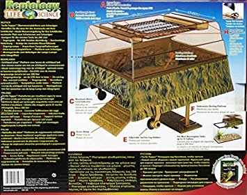 Penn Plax Reptology Life Science Turtle-Topper Above-Tank Basking Platform (Natural Green)