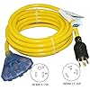 Conntek-20311-025-25-Feet-103-30-Amp-125-volt-L5-30P-Locking-Plug-to-Tri-outlets-with-Light-indicator
