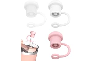 YOUCOX Adjustable Straw Cover for All Brand of Stanley|Simple Modern|Yeti|Owala|Hydro Flask|Reduce|Marrs|Meoky|MaxBase|Beast|Hydrapeak and so on, Diameter 6mm-10mm, BPA Free, Dishwasher safe
