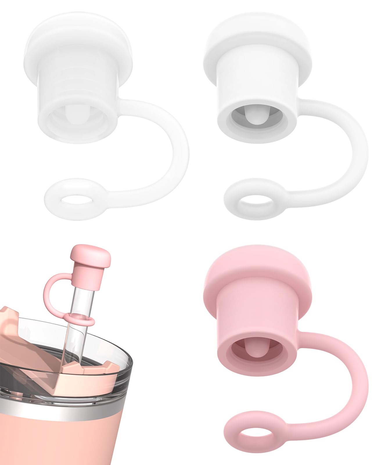 Photo 1 of Adjustable Straw Cover for All Brand of Stanley|Simple Modern|Yeti|Owala|Hydro Flask|Reduce|Marrs|Meoky|MaxBase|Beast|Hydrapeak and so on, Diameter 6mm-10mm, BPA Free, Dishwasher safe