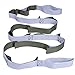 Xtextile Yoga Stretching Strap with Loops，Yoga Strap Multi-Loop Strap Stretch Strap for Physical Therapy, Workout, Pilates, Dance,Yoga and Exercise (Green&Grey)thumb 4