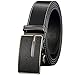 Ferlin Men's Geniune Leather Ratchet Dress Belt with Automatic Buckle
