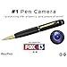 iSmartPen Pro Gold Camera Pen | Up 128GB of Flash Memory | 2019 New & Improved | 1920p x 1080p HD | Professional Recording Device with Rechargeable Battery | Education, Business, and More (32GB)