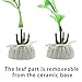 COMSUN 4 Pack Artificial Aquarium Plants, Large Size 10.6 inch Approximate Height, Fish Tank Decorations Home Décor Plastic Green