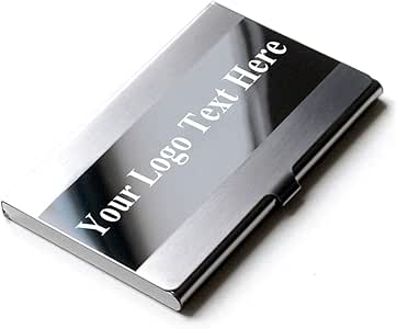 Amazon.com : AAACUSTOM Custom Business Card Holder Case, PU Leather and