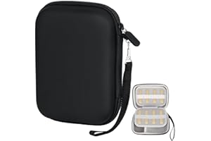 JOYIBAY Saxophone Reed Case Alto Saxphone Reed Carrying Case Clarinet Reed Case Waterproof Hard EVA Bag for 12 Saxophone Reeds Portable Zipper Bag with Mesh Pocket for Sax Reeds