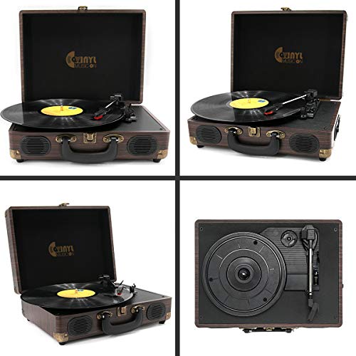 VINYL MUSIC ON Record Players, Turntable with Builtin Speakers