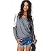 Willtoo® Womens Sexy Lace Splice Long Sleeve Shirt Blouse