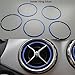 Angelguoguo Car Air Conditioning Air Outlet Decoration Trim Ring Sticker for Mercedes Benz A/B/GLA/CLA Class GLA180 200 220 260 (Blue-Inner ring)