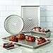 Chicago Metallic Uncoated Textured Aluminum Classic Pie Pan, 10-Inch, Silver,5237989