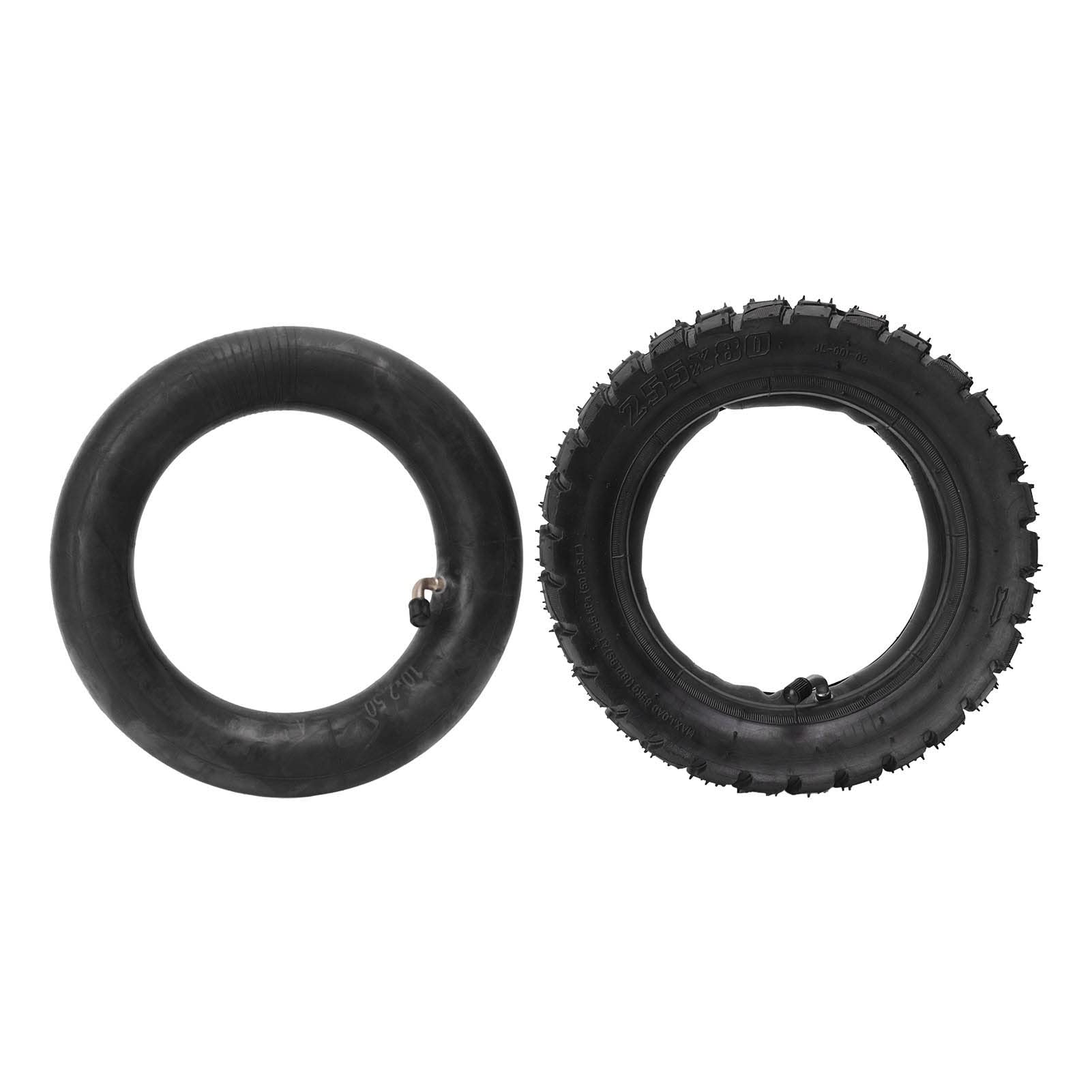 10 Inch 255x80 Electric Scooter Tire & Inner Tube Set, Inflatable Rubber Tyre Replacement for Electric Scooter Wheels